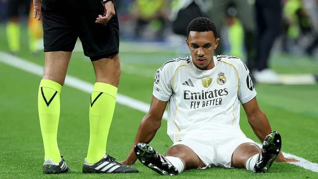 The English defender suffers untimely blow in Real Madrid UCL match